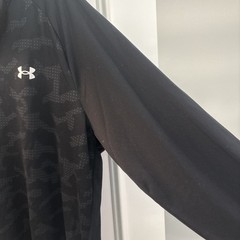 Under Armour Medium Tech Quarter Zip Pullover Black Loose Mens Activewear XL