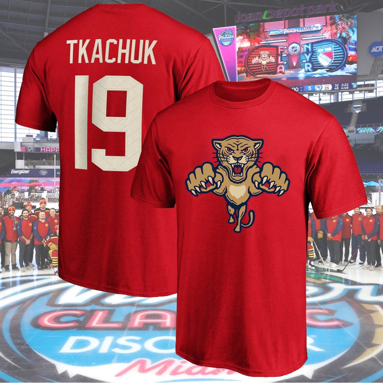 Tkachuk 19, Bobrovsky 72, Barkov 16, Marchand 63 Name & Number Players For Fan gallery