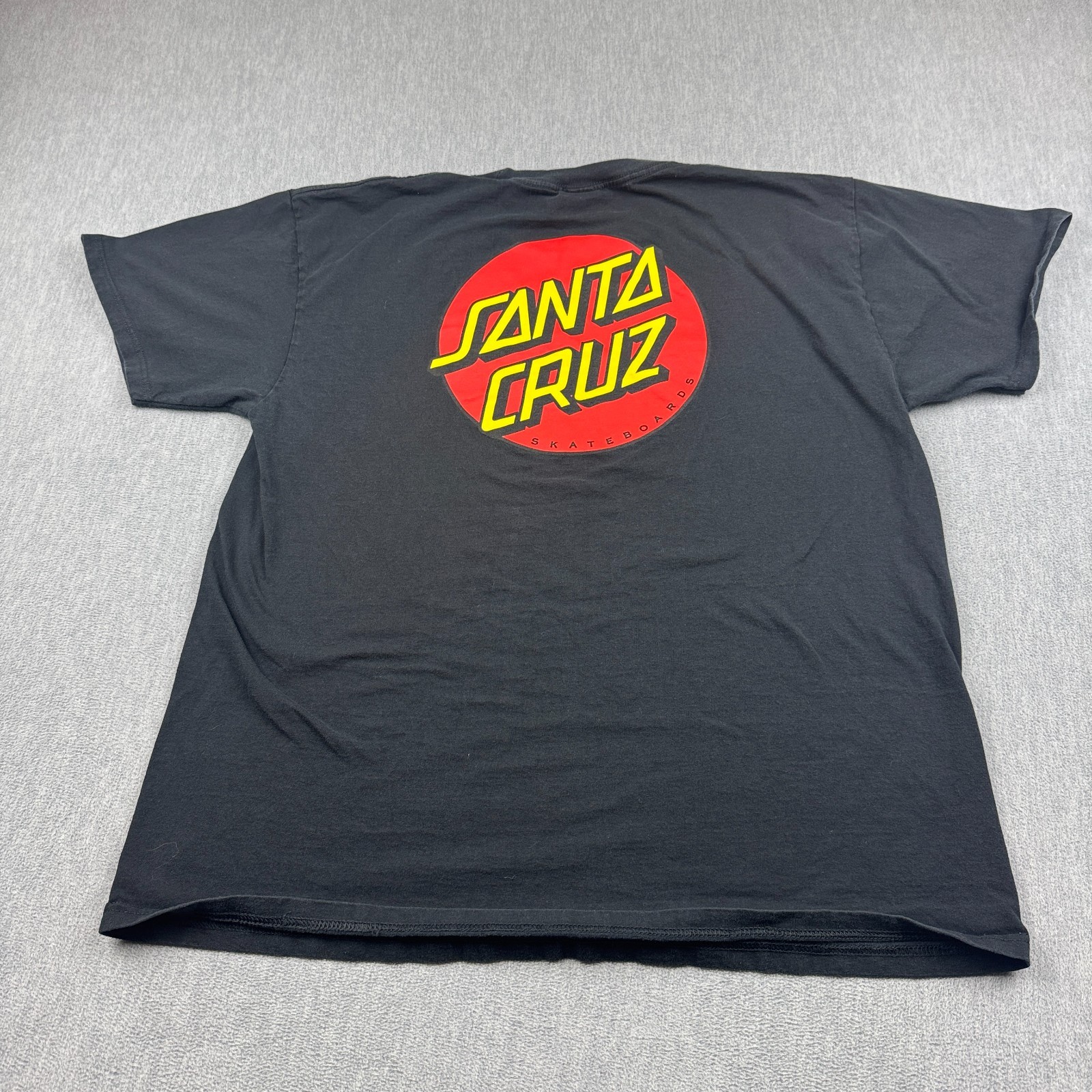 Santa Cruz Skateboards Shirt Mens XL Black Crew Neck Graphic Logo Skater Casual gallery