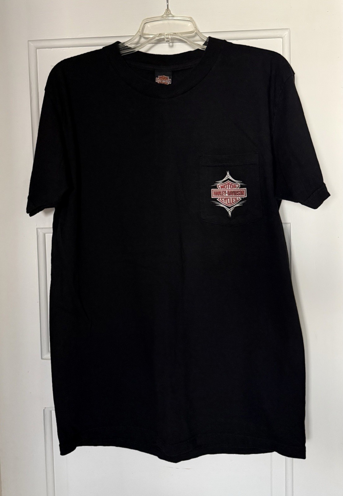 Vintage 90s Lobster Riding Harley Davidson Cape Cod (Pocasset) T-Shirt Mens L gallery