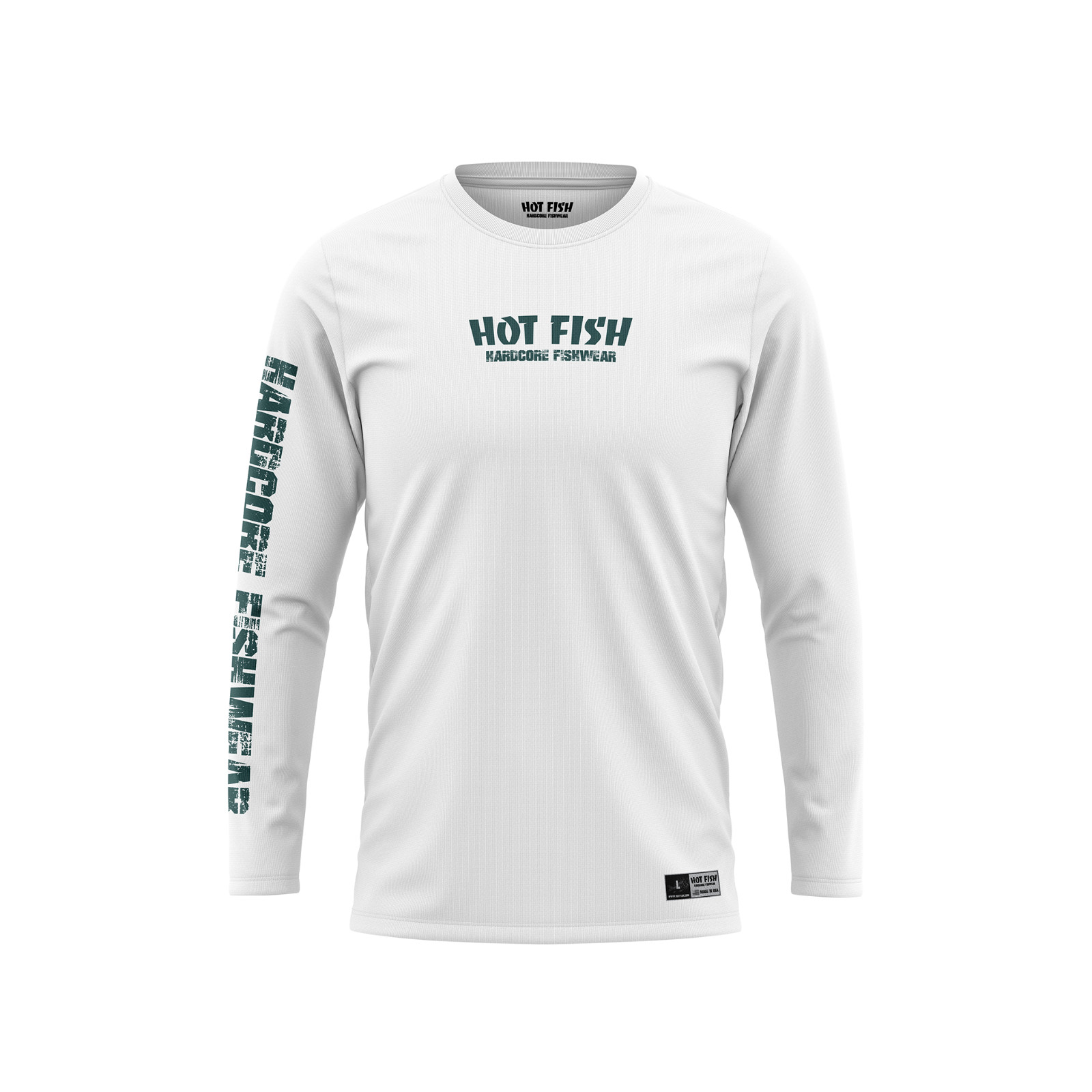 BARRACUDA HOT FISH – Men’s Green Long Sleeve Fishing Shirt – UPF Protection
