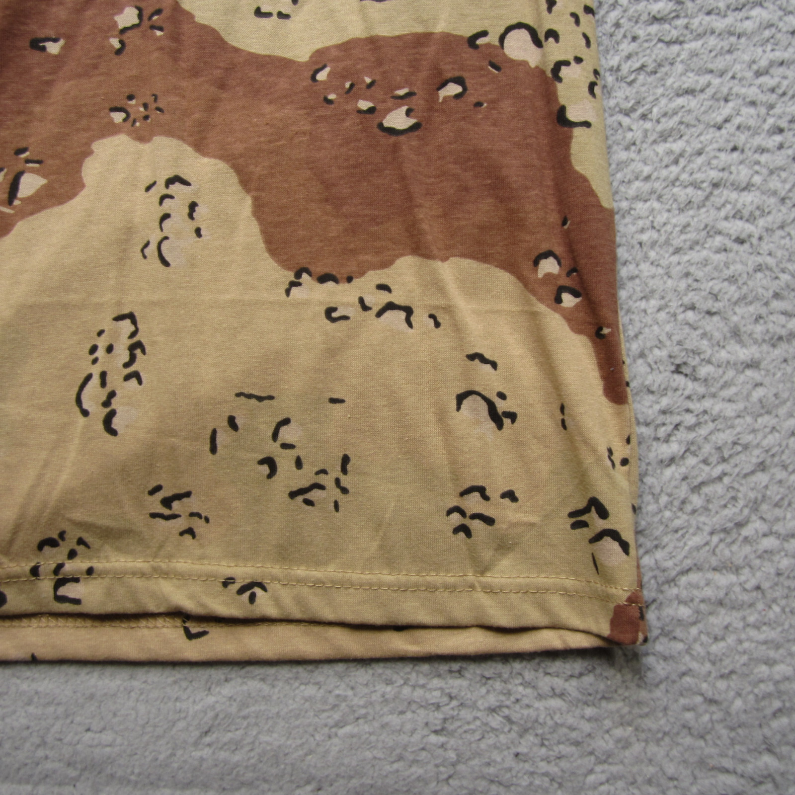 Rotcho Shirt Mens S Desert Storm Chocolate Chip Camo Crew Neck gallery