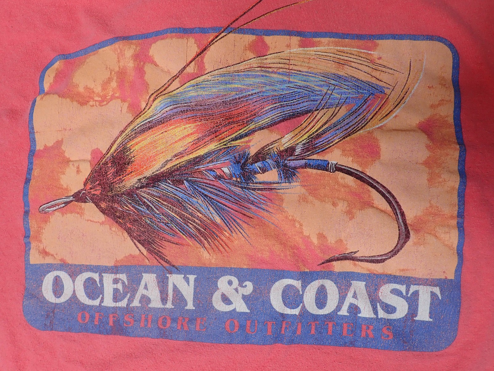 Fly Fishing T Shirt Ocean & Coast Coral Saltwater Lure Graphic Mens Medium gallery