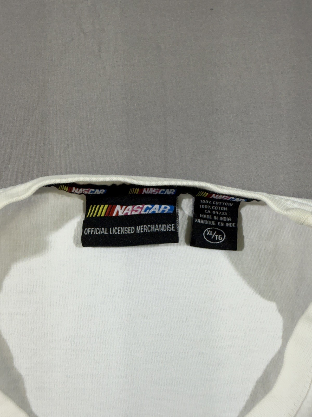 Vintage NASCAR White Muscle Tee Size Men’s XL gallery