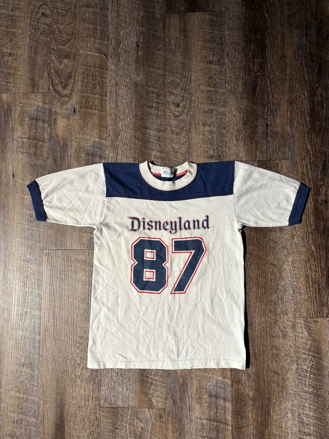 Vintage 80s Disneyland 87 Jersey T-Shirt Kids Size Large gallery