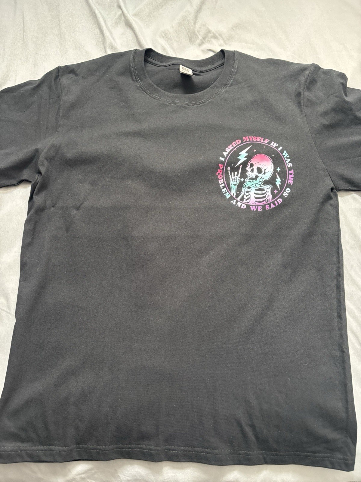 Black Short Sleeve T-Shirt Large: Digiprint Apparel Graphic Print 100 Cotton gallery