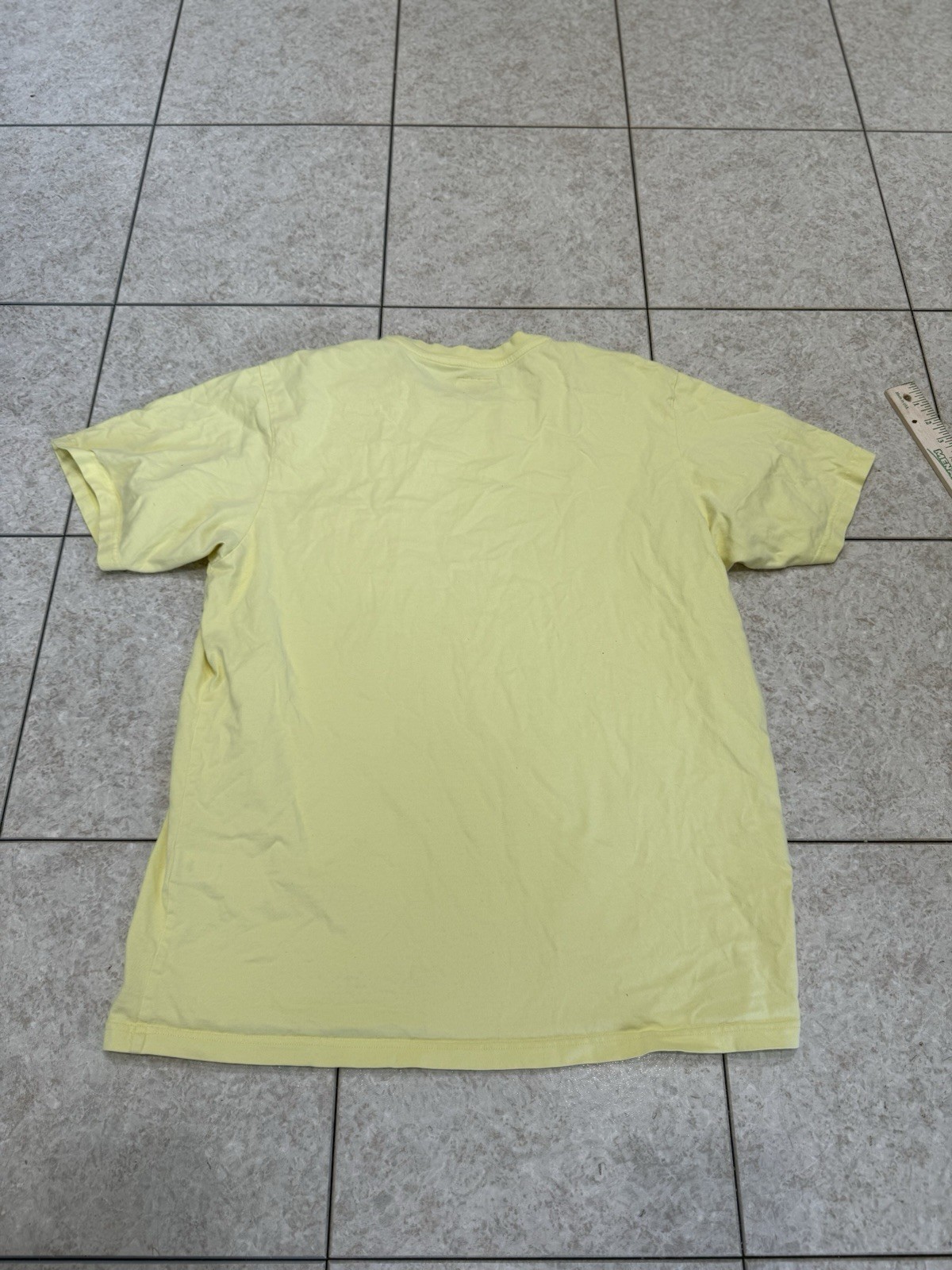 Supreme Mesh Stripe Pocket Tee – Large – Pale Yellow - SS19 gallery