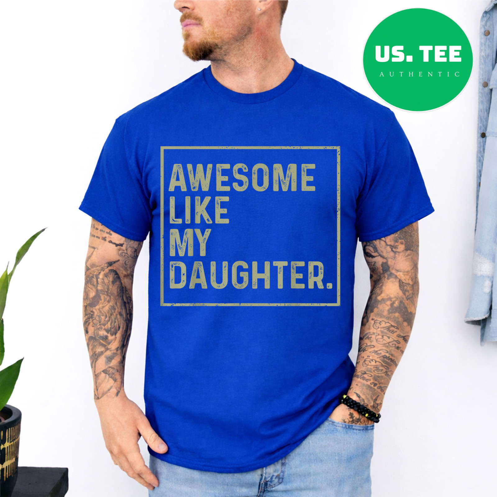 Awesome Like My Daughter Funny Girl Dad Daddy Fathers Day T-Shirt gallery