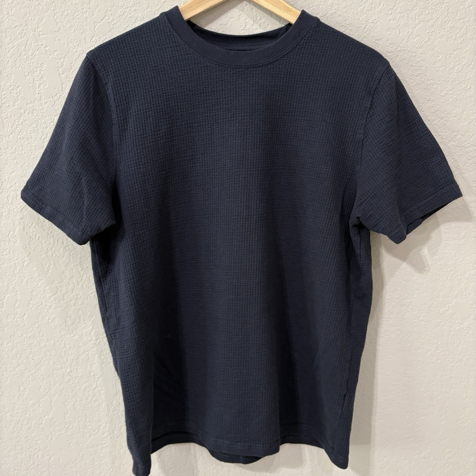 Common People Ottoman T Shirt Medium Blue Short SleeveTextured Elevated Basics gallery