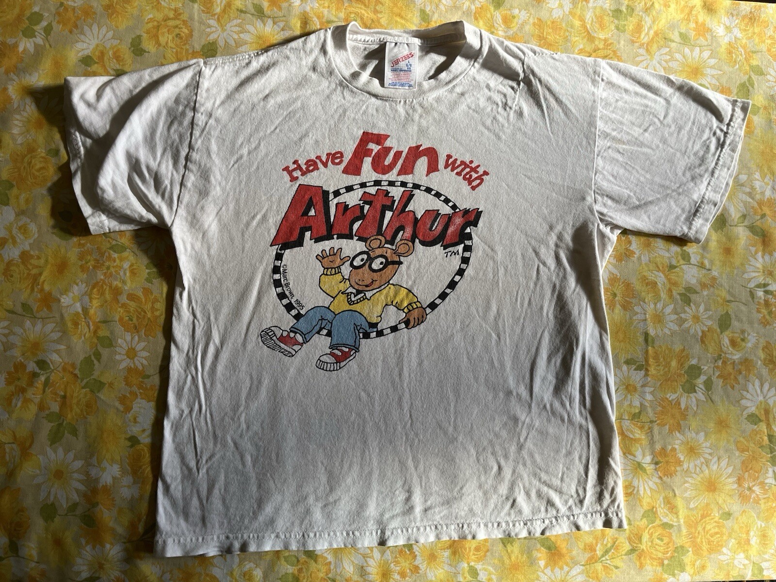 Vintage 1995 Have Fun With Arthur Graphic Tee Shirt Cotton Youth Size L 14/16 gallery