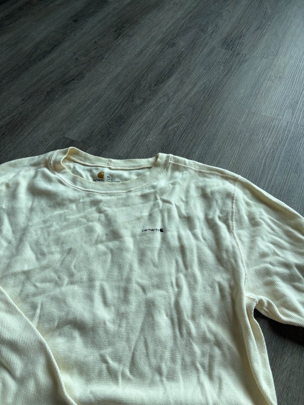 Carhartt White Mens Long Sleeve Thermal Shirt size xl gallery