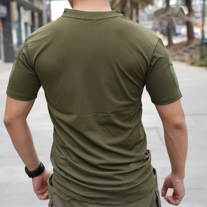 Quick Drying Combat T-shirt Top Outdoor Green RG High Elasticity T-shirt Short S gallery