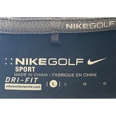 Nike Golf Heather Blue Graphic Crew Neck Short Sleeve T Shirt Size L