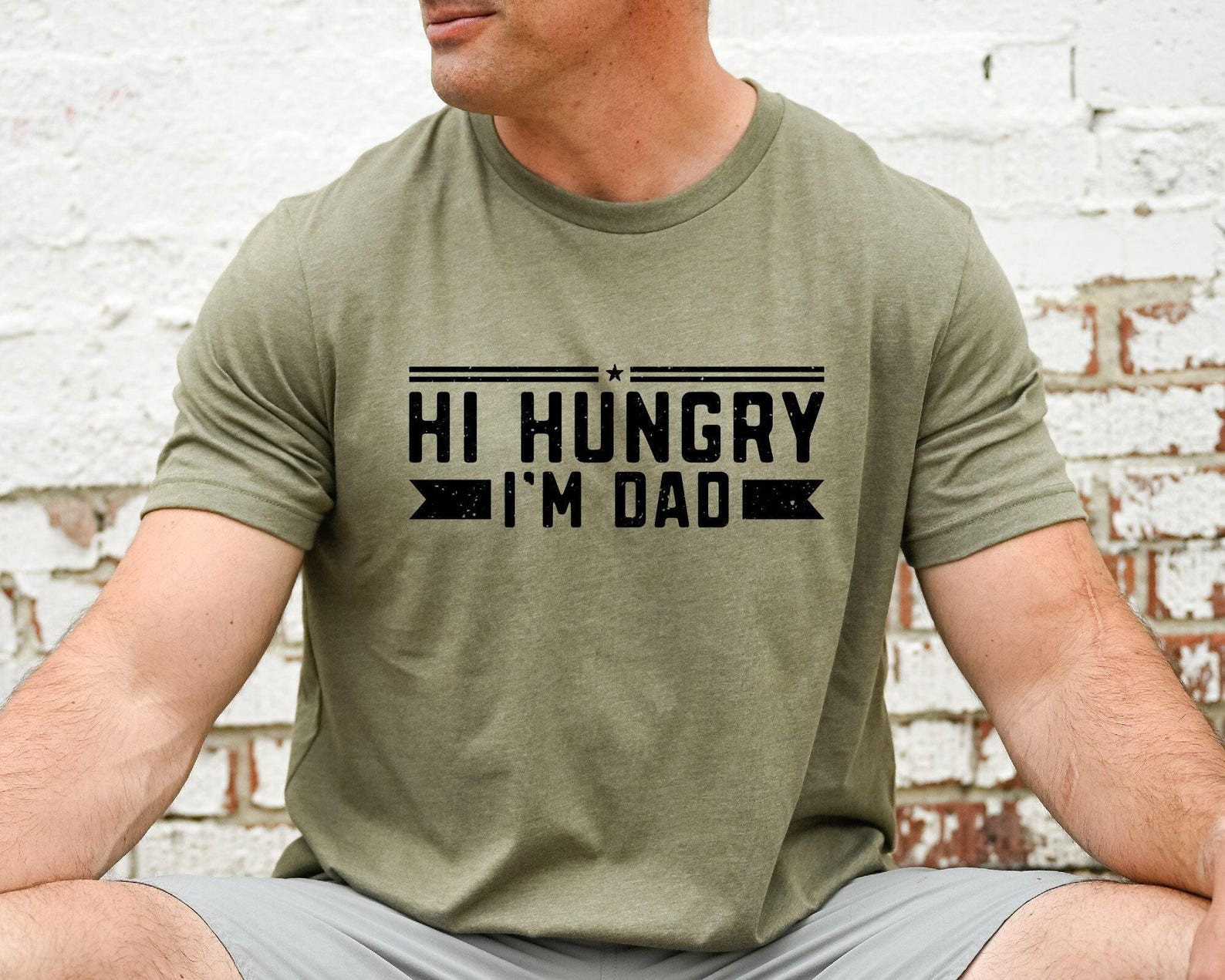 Hi Hungry I’m Dad Shirt Funny Dad Joke Father’s Day Gift Tee gallery
