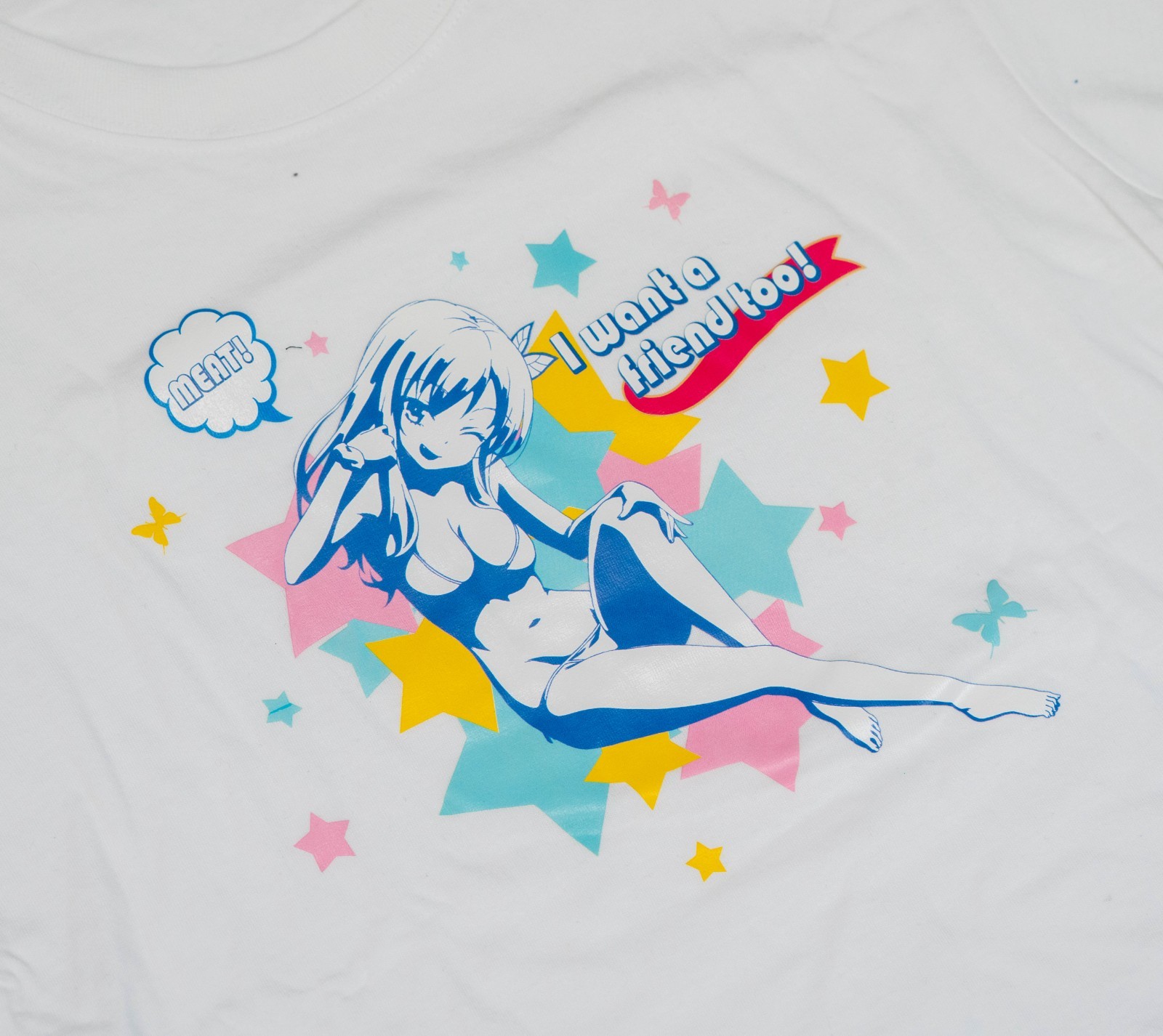 Vintage Boku wa Tomodachi Anime Hentai T-Shirt Men Sz M Haganai Hookups Y2K gallery