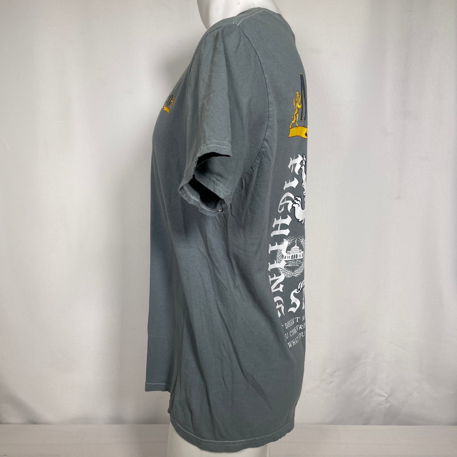Modelo Beer 1925 Fighting Spirit Gray Cotton T-Shirt Men's LARGE gallery