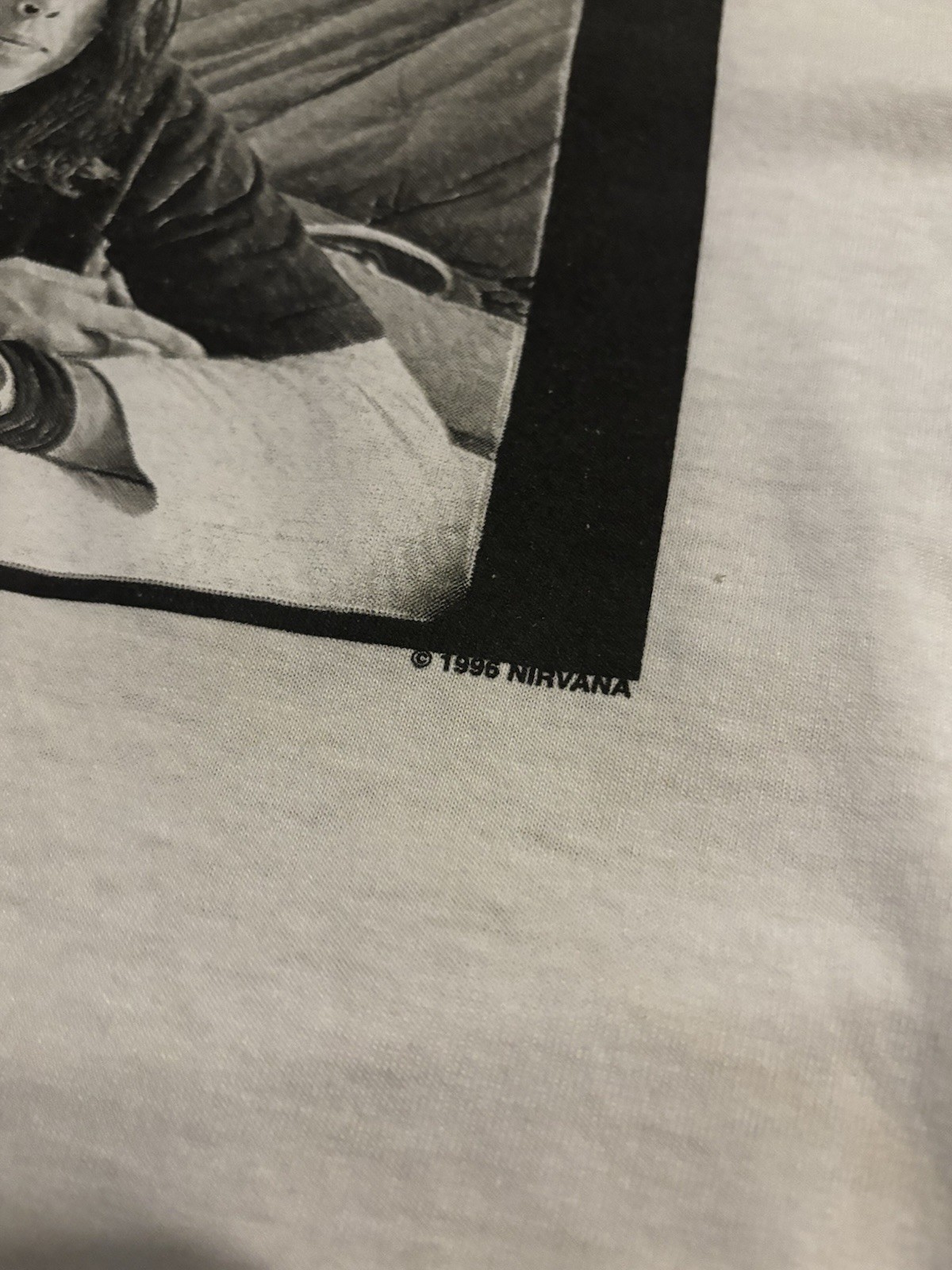 Original 1996 Nirvana Australian Tour T Shirt Size L Kurt Cobain gallery