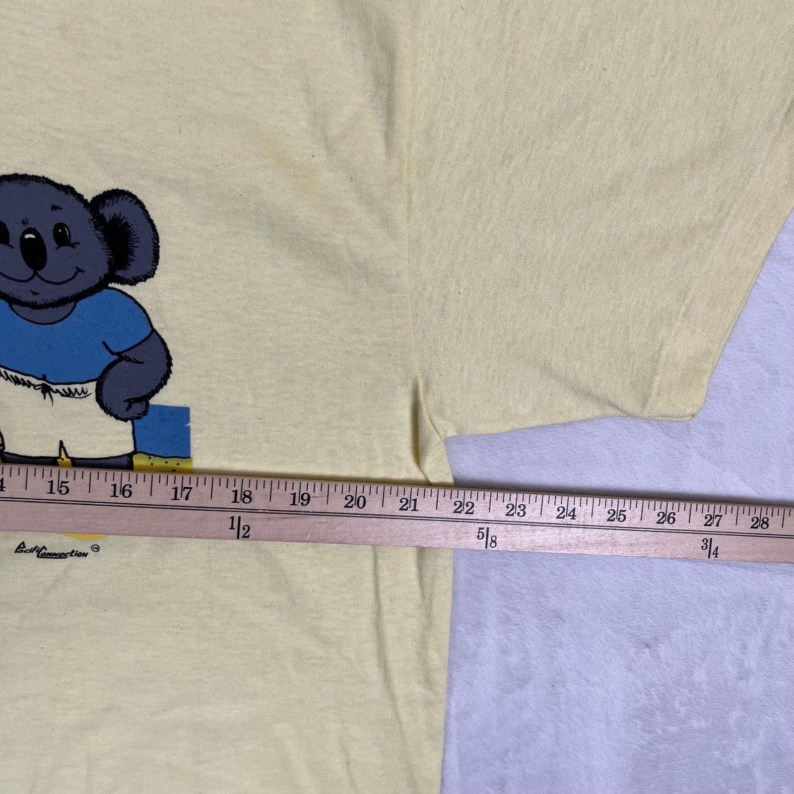 Vintage Koala Surf T-Shirt Mens XL Yellow Beach Graphic USA 80s Tee-Jays gallery