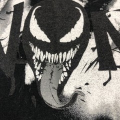 Marvel Venom Shirt Graphic Tee Comic Book Movie Superhero Mineral Wash Black Sm