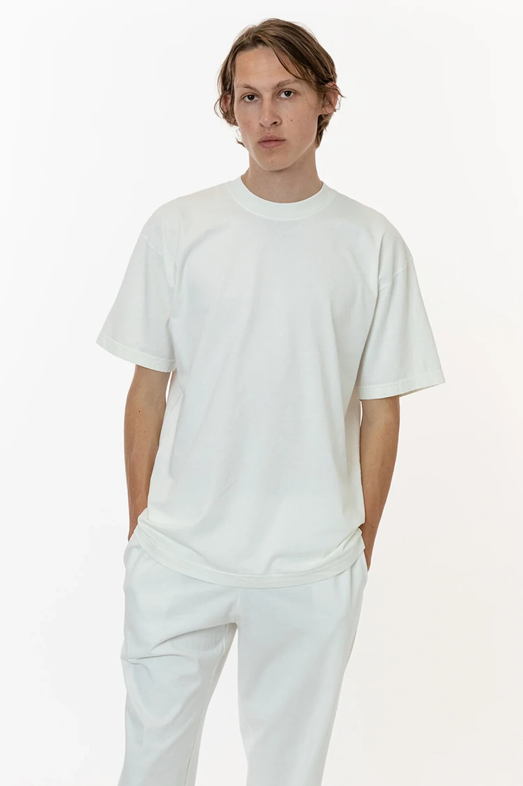LOS ANGELES APPAREL Crew Neck T-Shirt 1801GD sz.M gallery