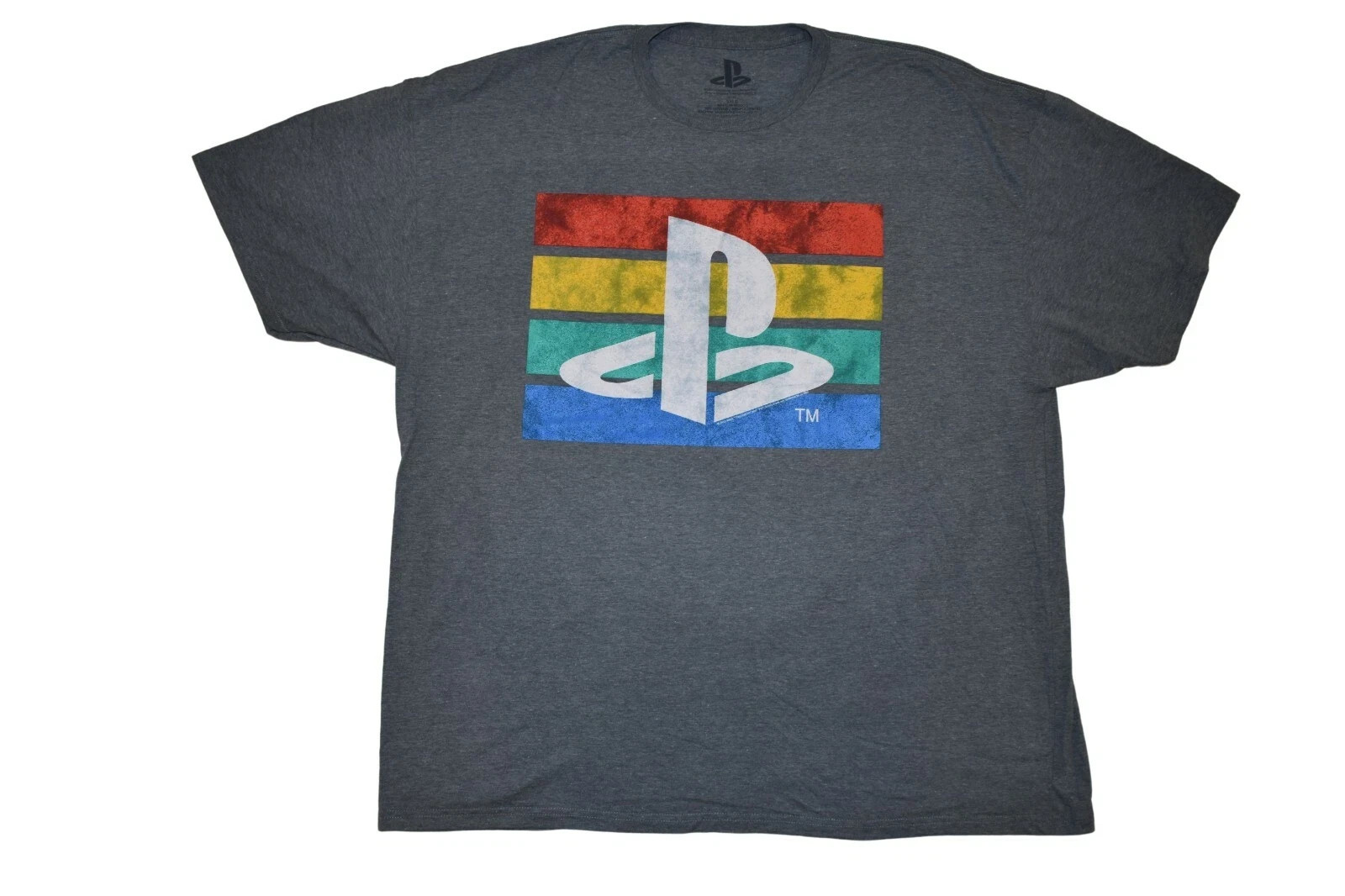 PlayStation Mens Big & Tall Sony PlayStation Distressed Graphic Shirt New 3XLB
