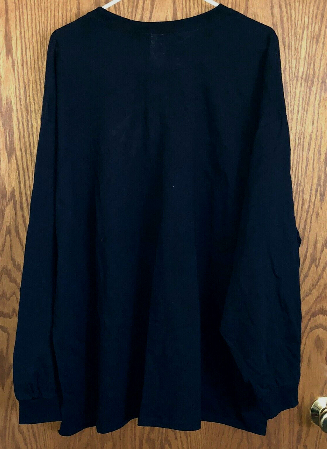 L.A. Pop Art Navy Anchors Aweigh T-Shirt Black Long Sleeves Men's Size 3XL NWOT gallery