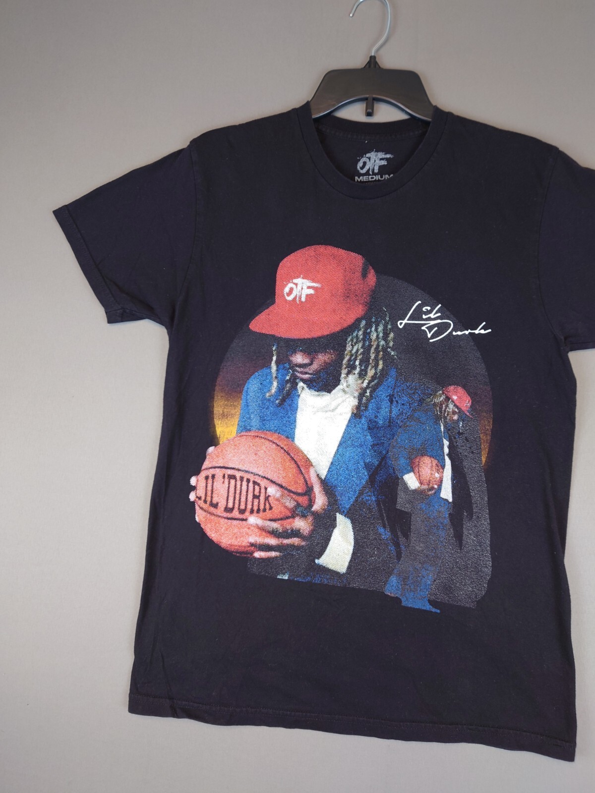 Lil Durk OTF The T Shirt Hop Rap Tee Black Men's Medium Tee Cotton Official gallery