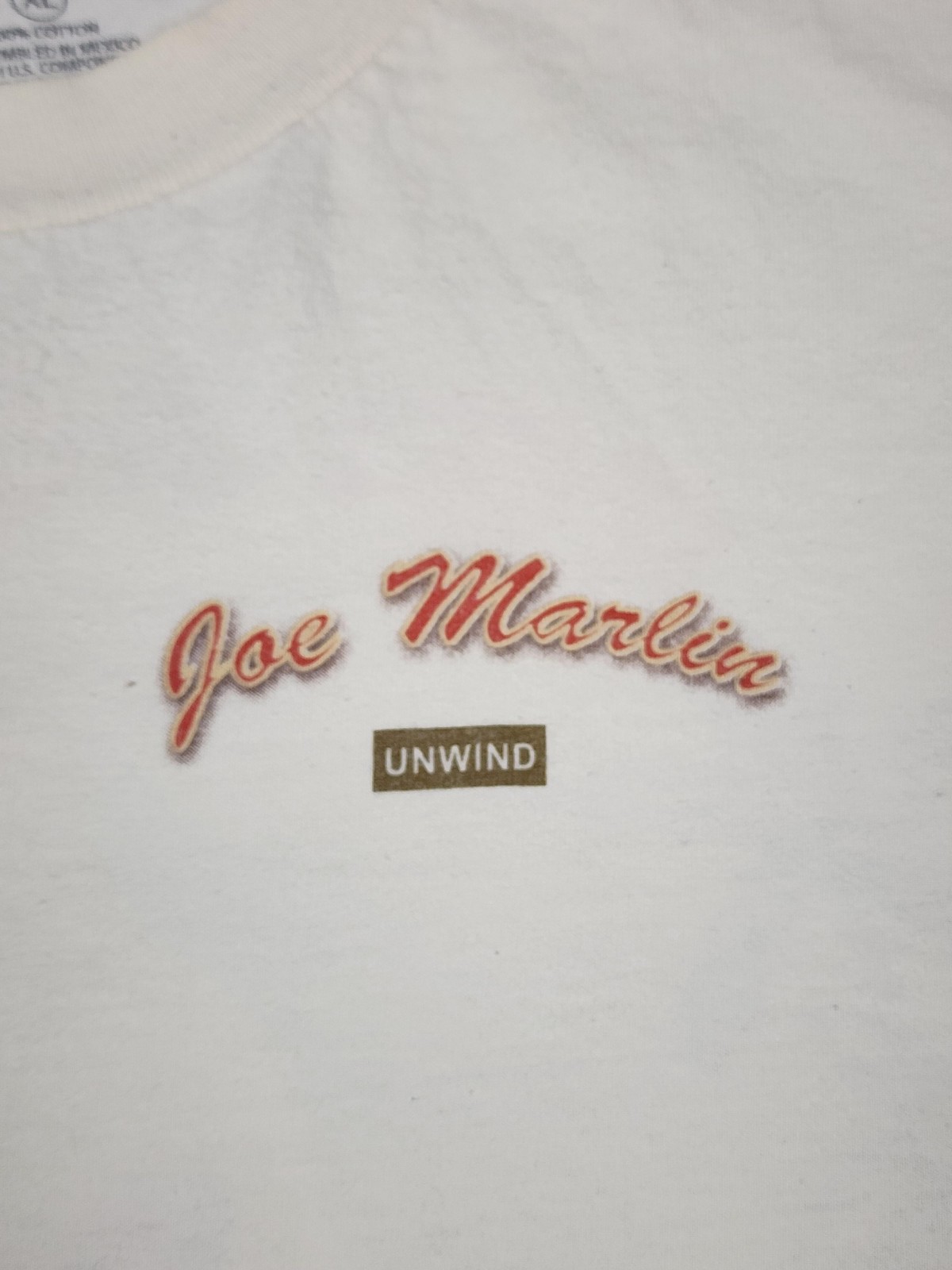 Joe Marlin Shirt Mens XL Cream Reel Action Mermaid Fishing Graphic Tee Unwind gallery