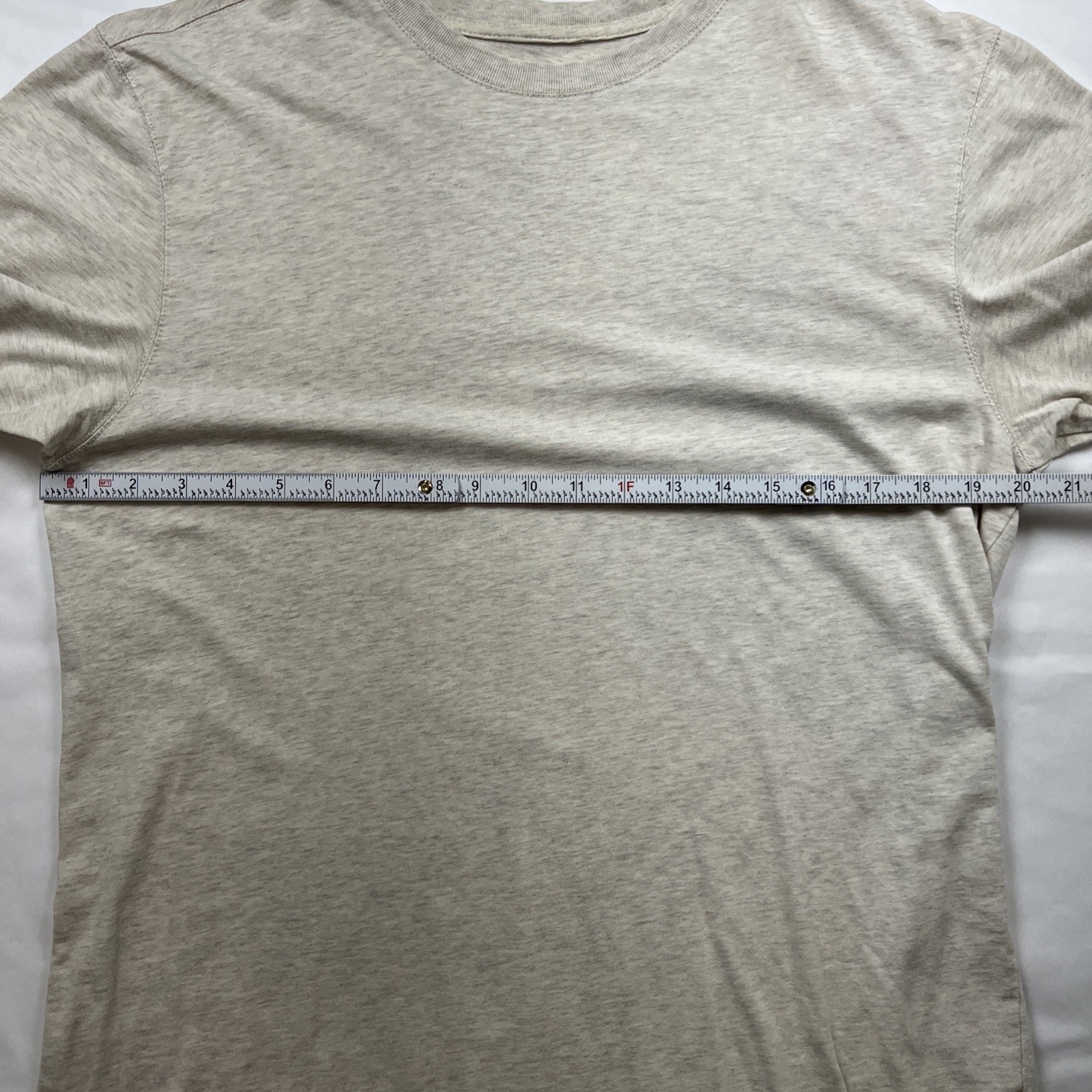 Sonoma Short Sleeve Crew Neck Cotton Tee Oatmeal Beige T Shirt Mens Size M - EUC gallery