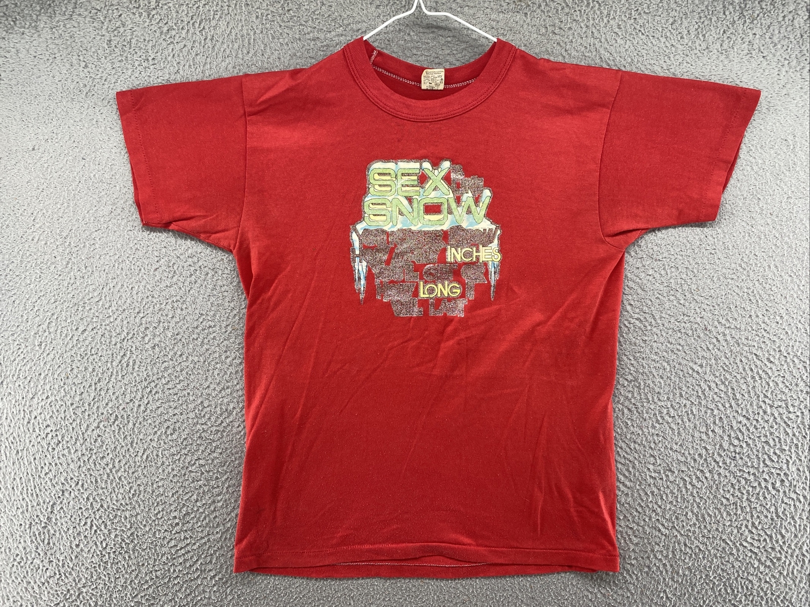 Vintage 80’s Sex Is Like Snow Never Know How Many Inches Single Stitch Size M