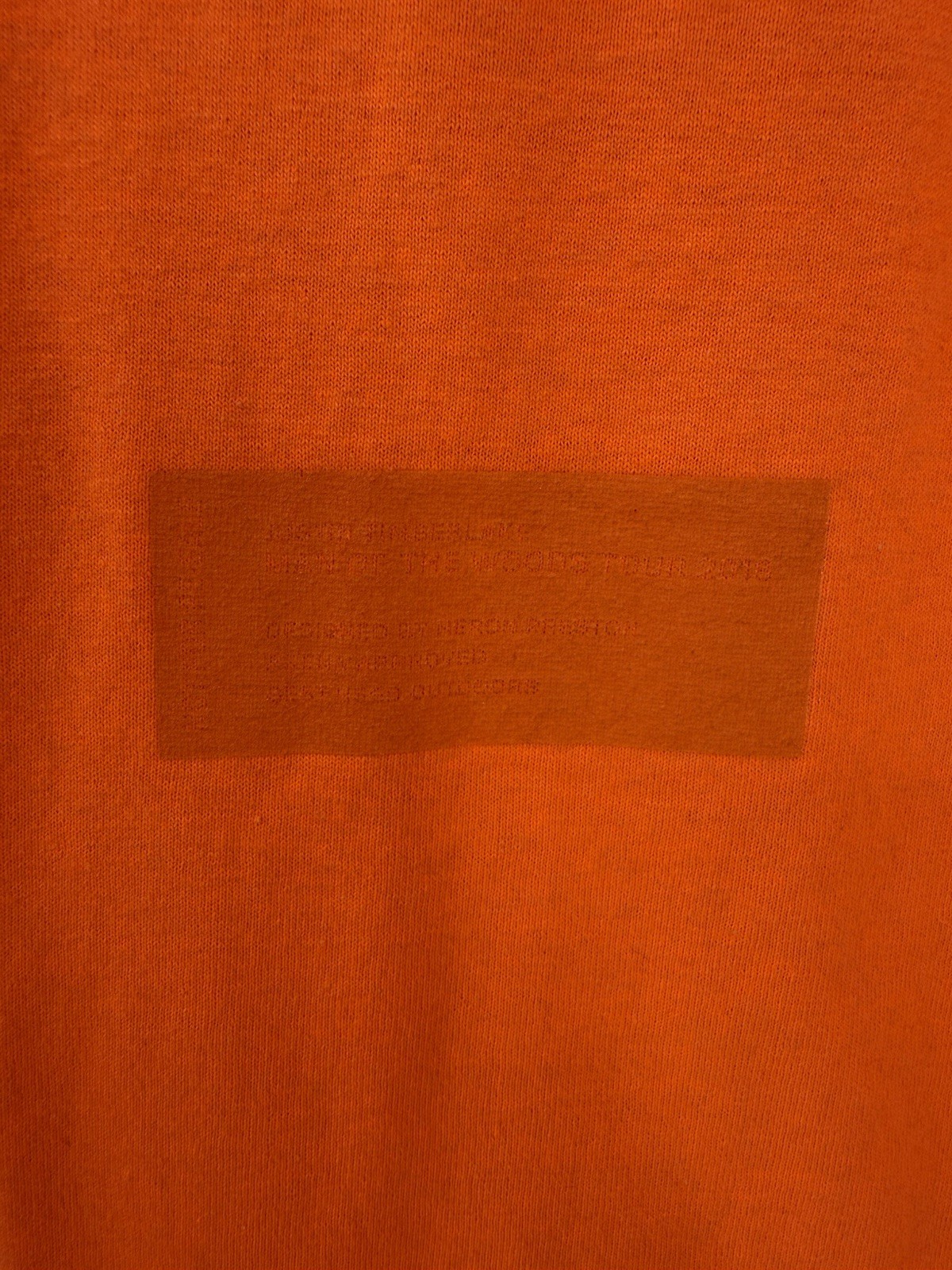 Heron Preston Justin Timberlake Tour Tee Size Adult Large Man Of The Woods gallery
