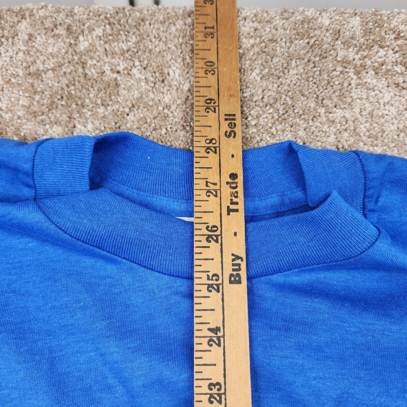 Screen Stars Silver Warrior Graphic T Shirt XL Blue 50 Cotton 50 Poly made usa gallery