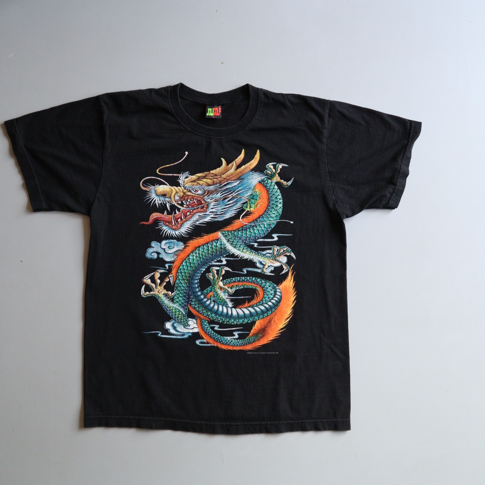 Dragon Shirt Mens Large Black Joligolf Joli Golf Thailand Oriental L gallery
