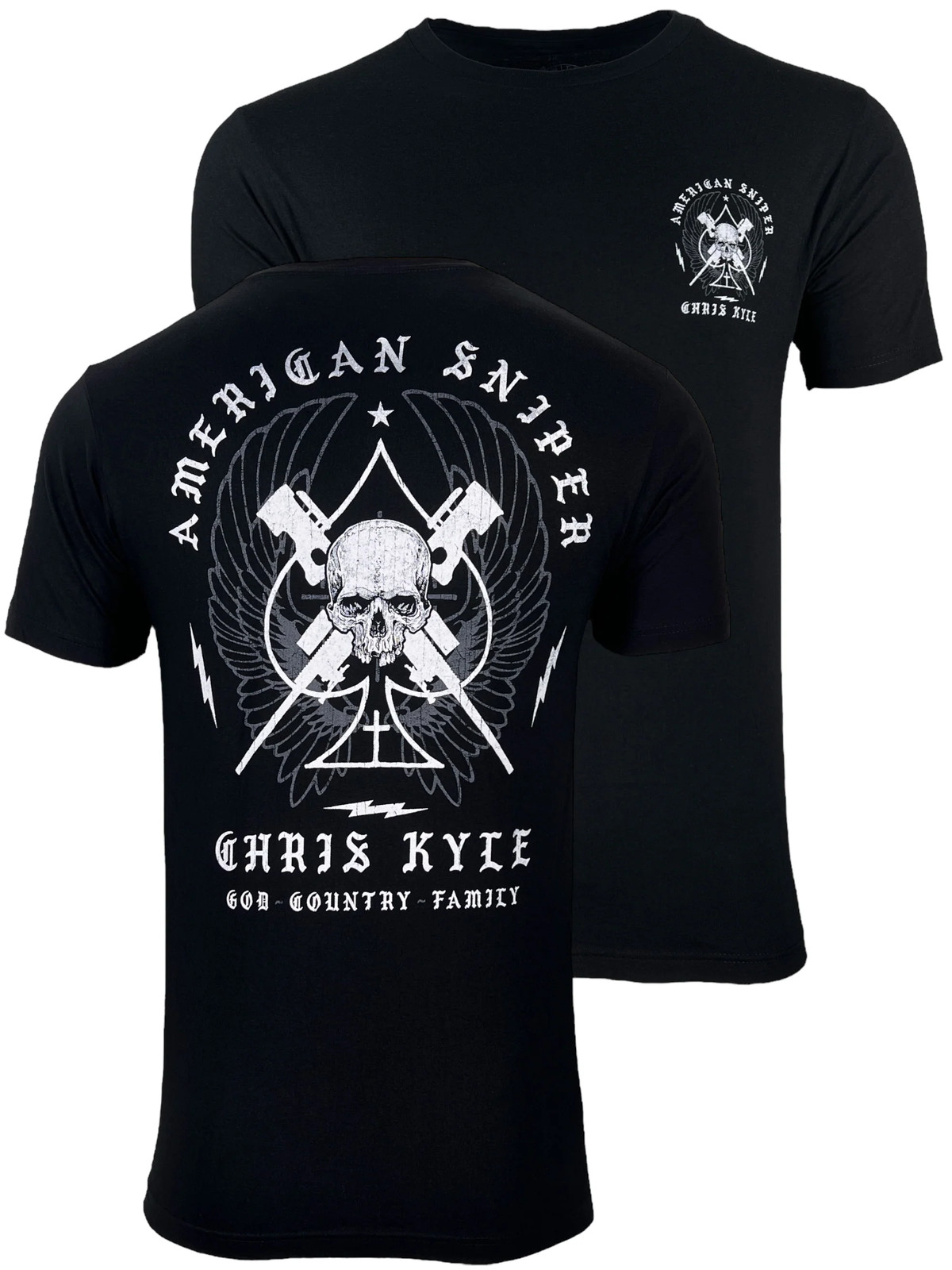 Howitzer Style Men’s T-Shirt Chris Kyle Spade Military Grunt MFG