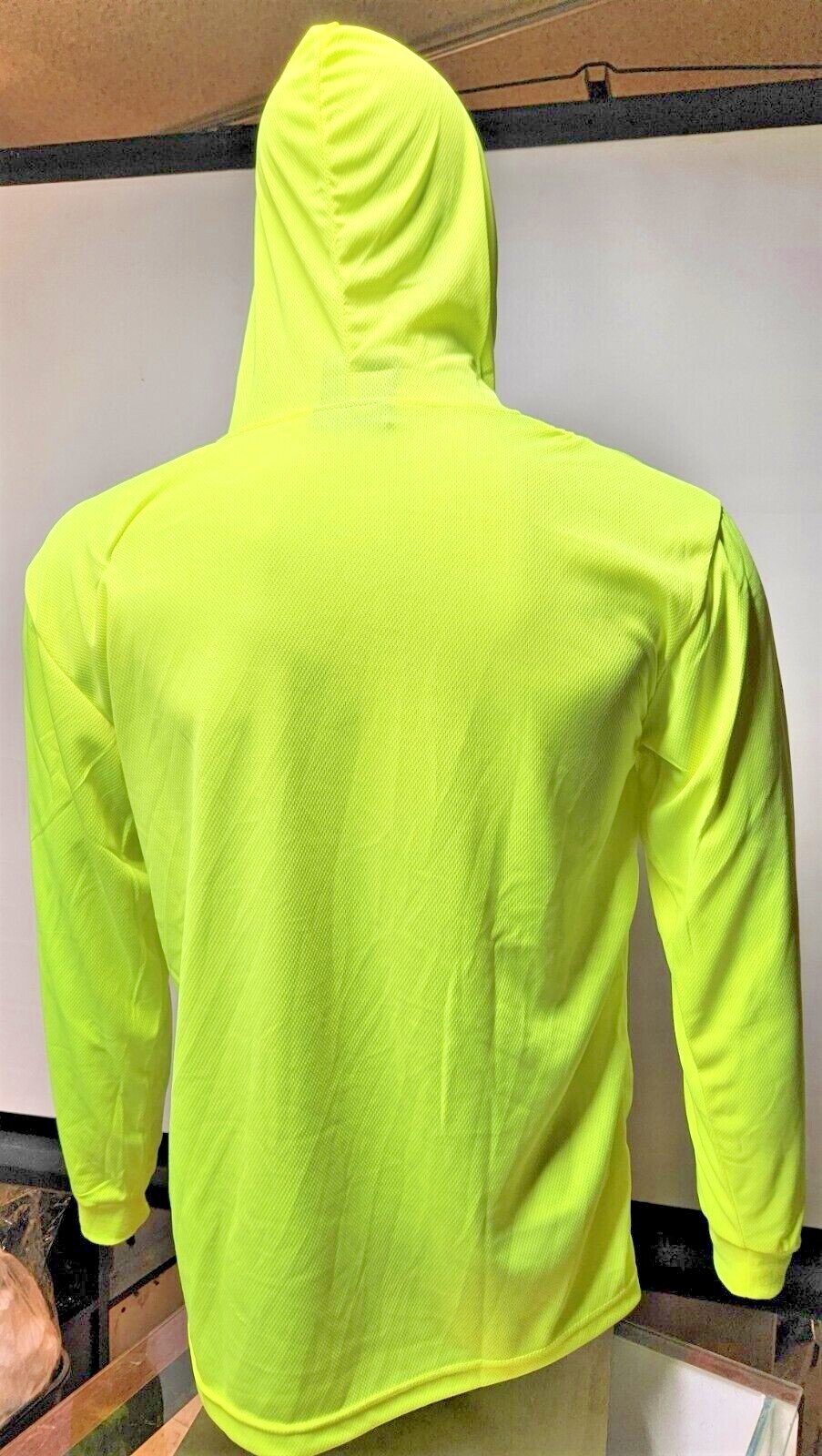 Hi Vis Long Sleeve Safety Shirt W/ Hoodie, Quick Dry Polyester Birdeye mesh gallery