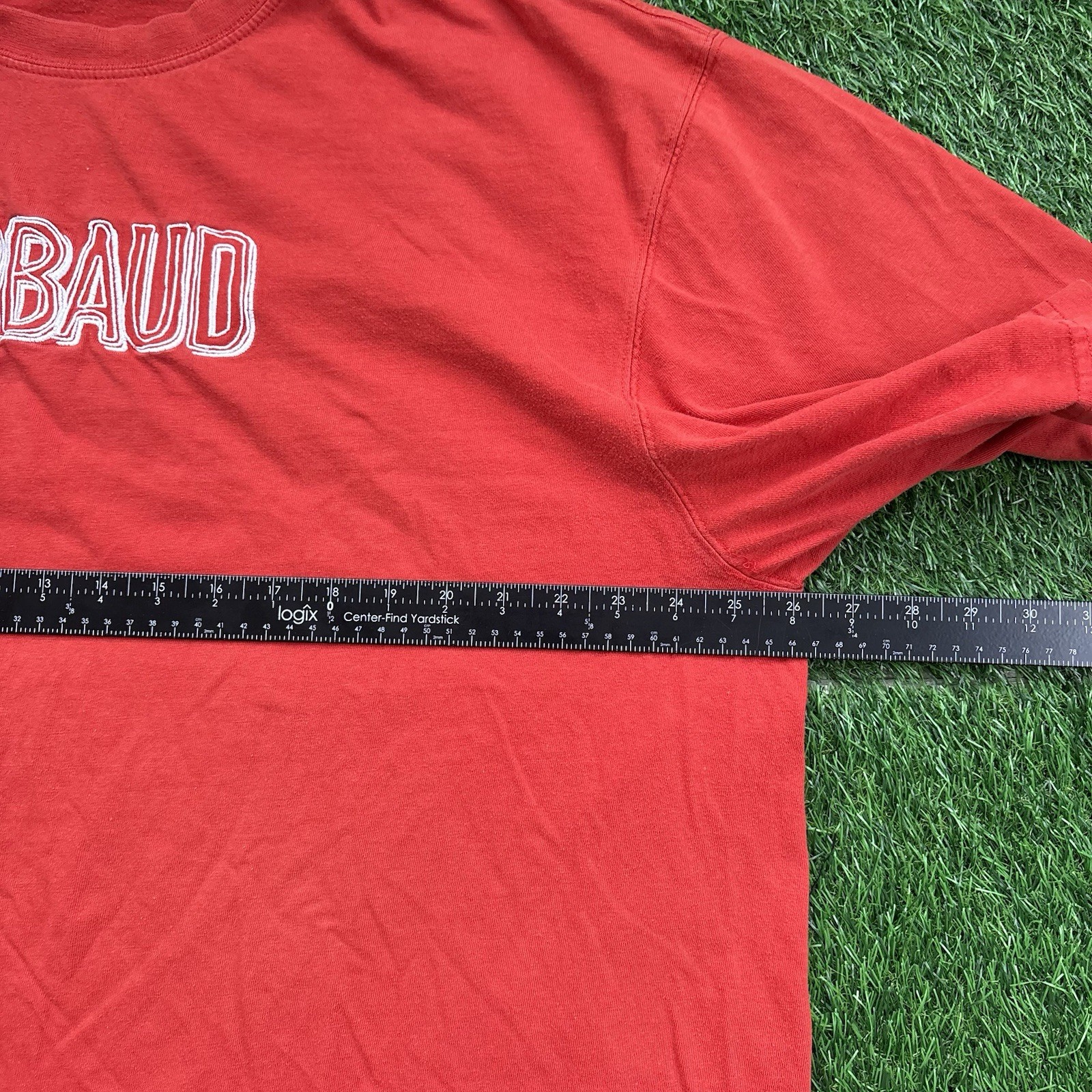 Vintage Marithe Francois Girbaud Embroidered T-Shirt Orange Mens XXL Hip Hop Y2K gallery