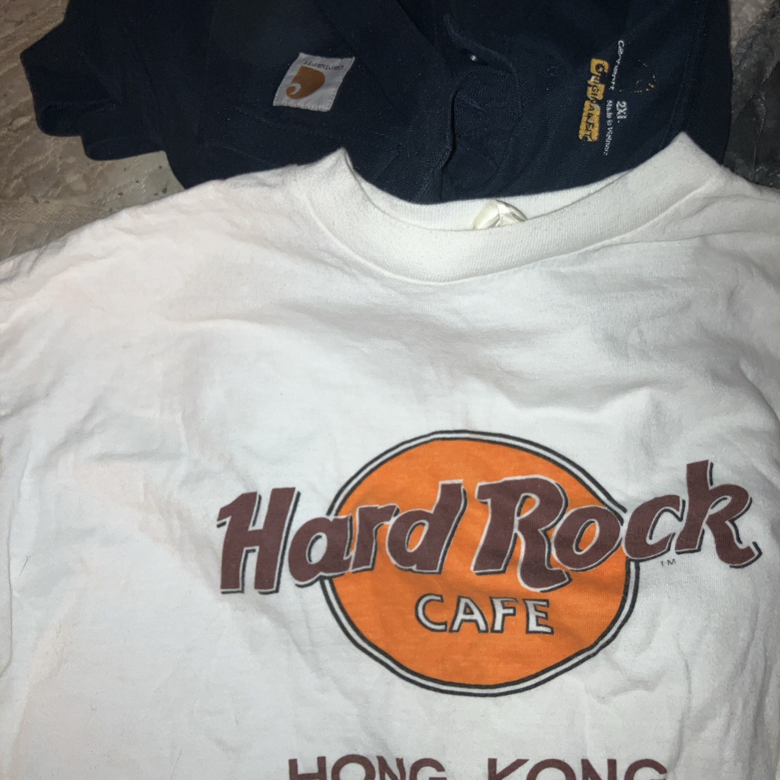 Vintage Hard Rock Cafe Hong Kong T-Shirt White 100% Cotton Made for HRC Size L gallery