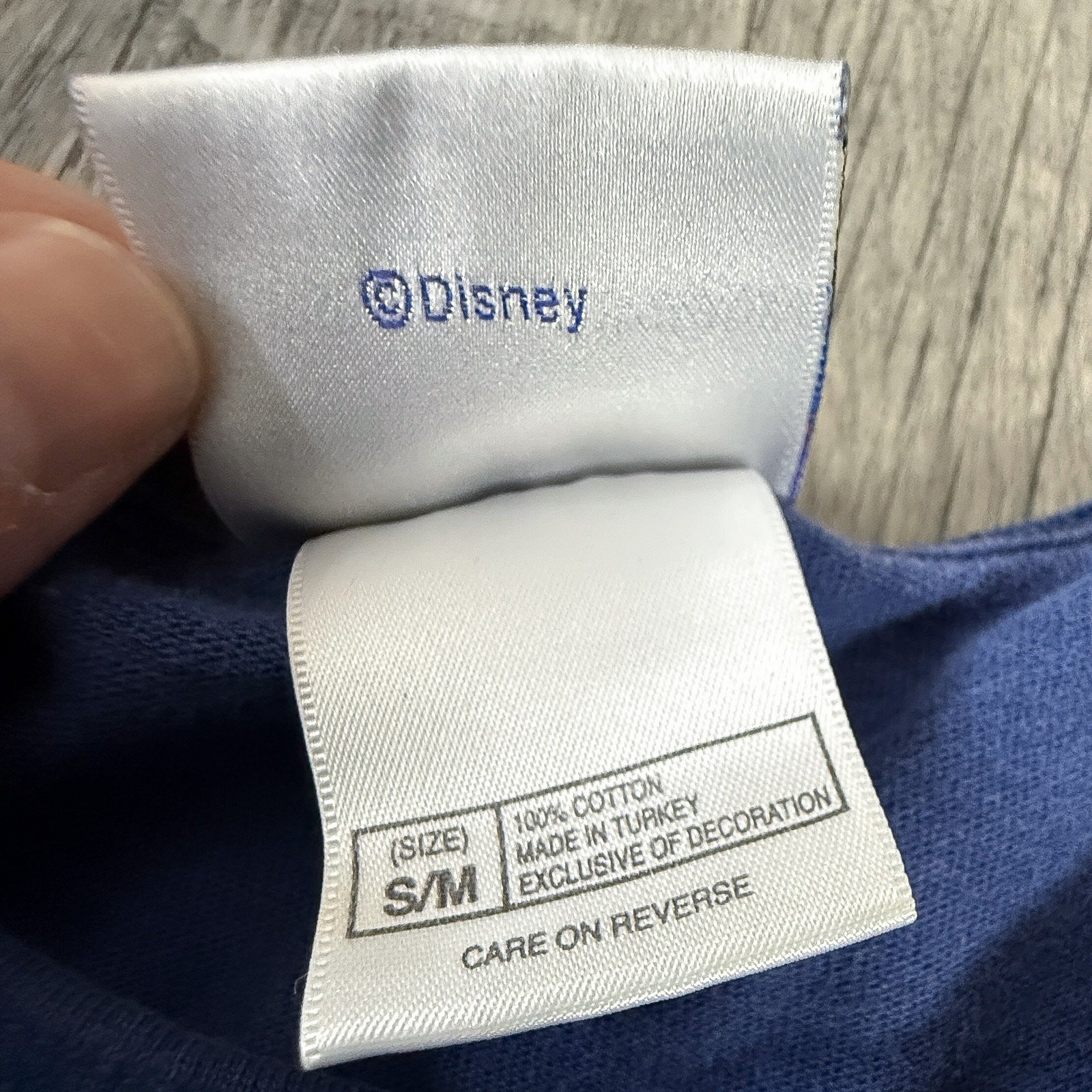 Disneyland Resort Mickey Mouse USA Flag Tee Blue Patriotic S/M Made in Turkey gallery