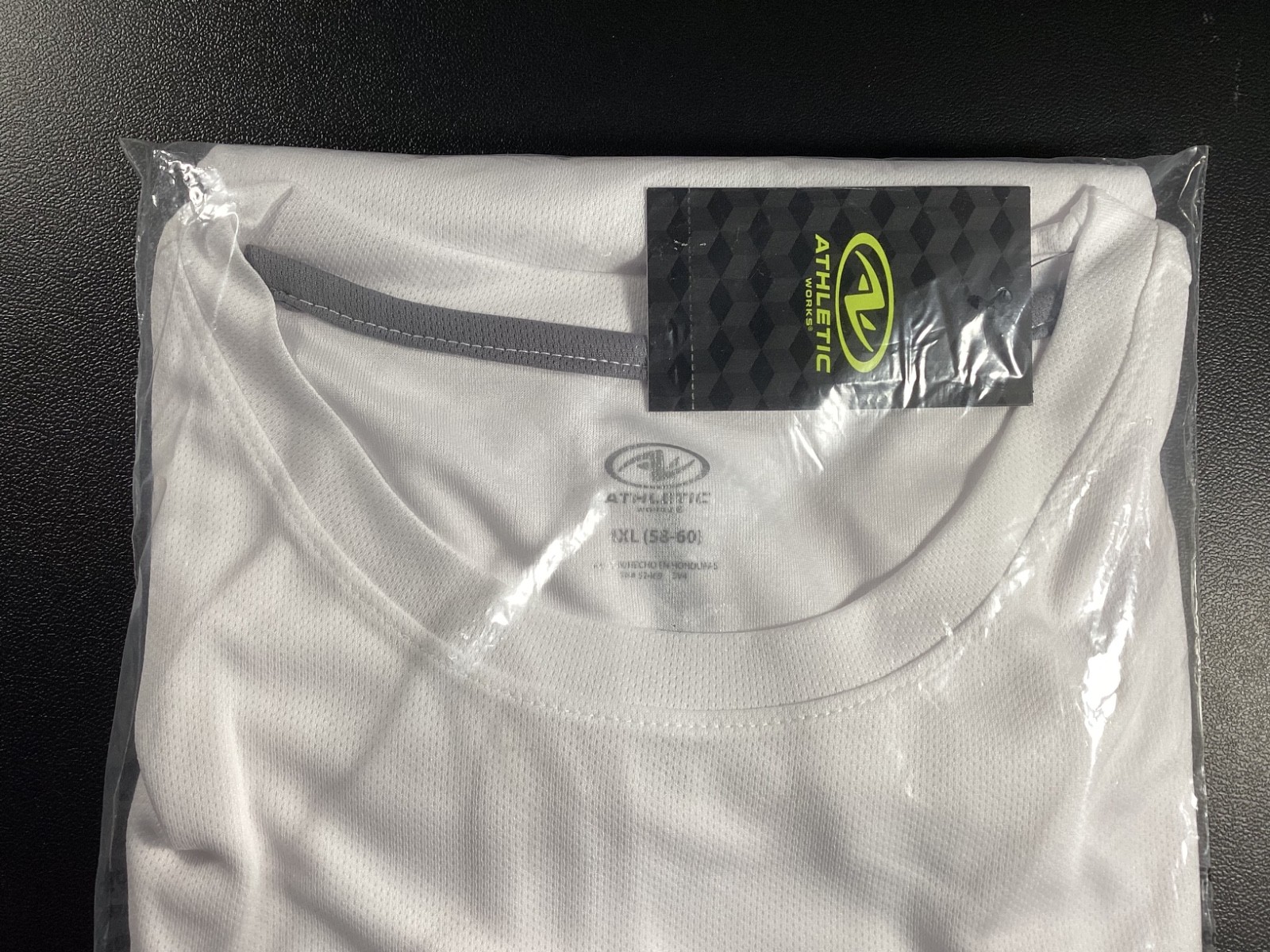 ATHLETIC WORKS VIVID WHITE SHORT SLEEVE T-SHIRT NEW SIZE 4XL (58-60) LAST ONE! gallery