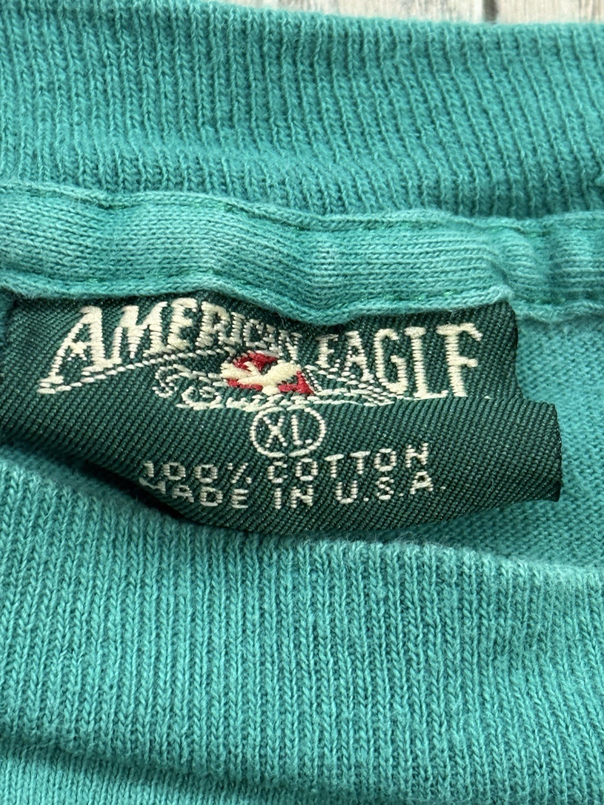 VINTAGE AMERICAN EAGLE AEO GRAPHIC T-SHIRT BOXY FIT SEE MEASUREMENTS STAINED gallery