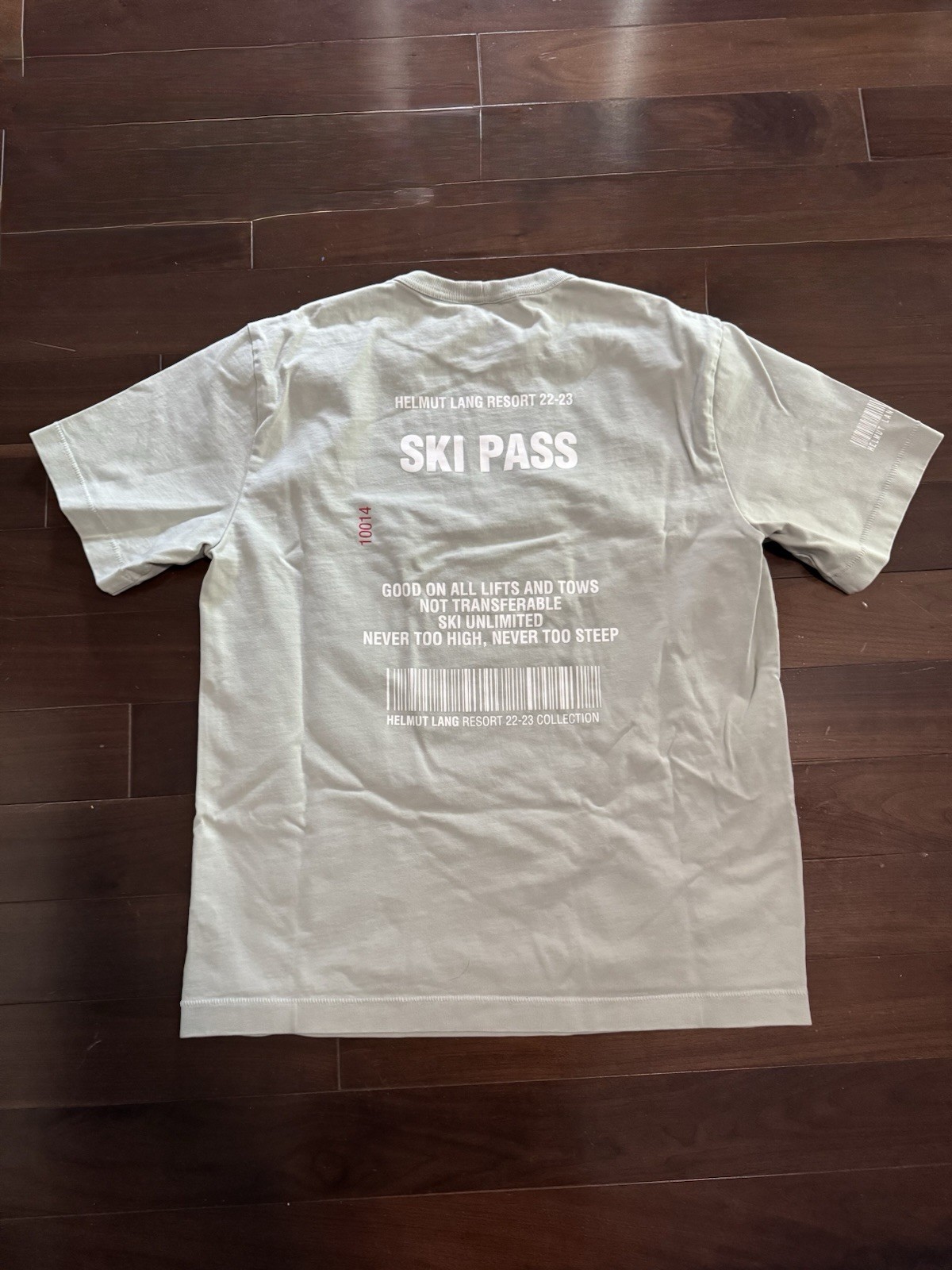 Helmut Lang Ski Pass Crew T-Shirt Men’s Rare Size Medium Mens Great Condition ‼️ gallery