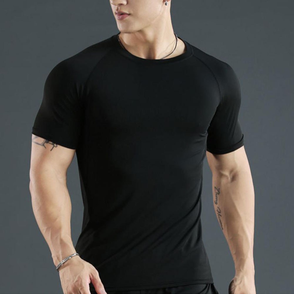 Men's Easy Care Tight Top Polyester Round Neck for All Season Activities gallery
