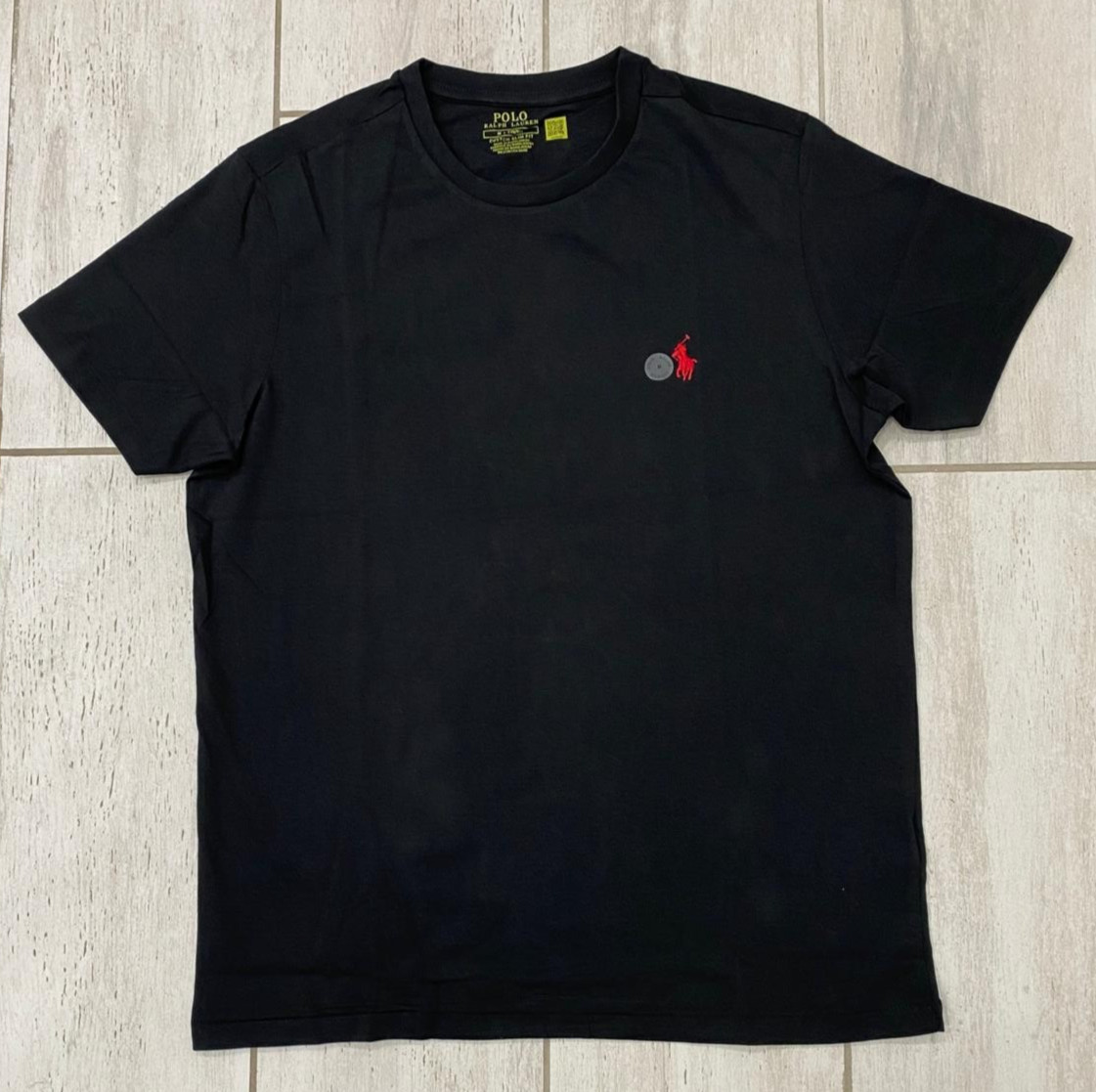 Polo Ralph Lauren Men's Classic-Fit Crewneck T-Shirt Black & White -S,M,L,XL,XXL gallery