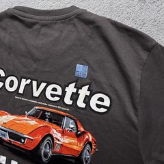 Corvette Stingray Shirt Mens Medium Gray Buckhorn River Graphic Tee 1969