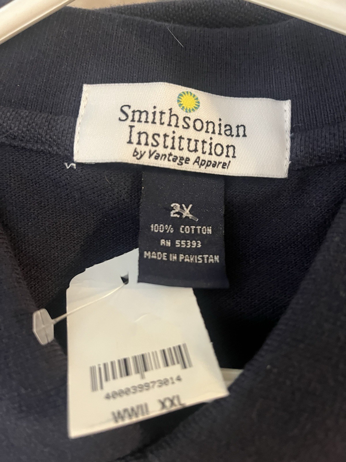 New With Tags!! WWII Memorial Shirt Men’s Polo 2XL By Vantage Apparel Navy Blue gallery