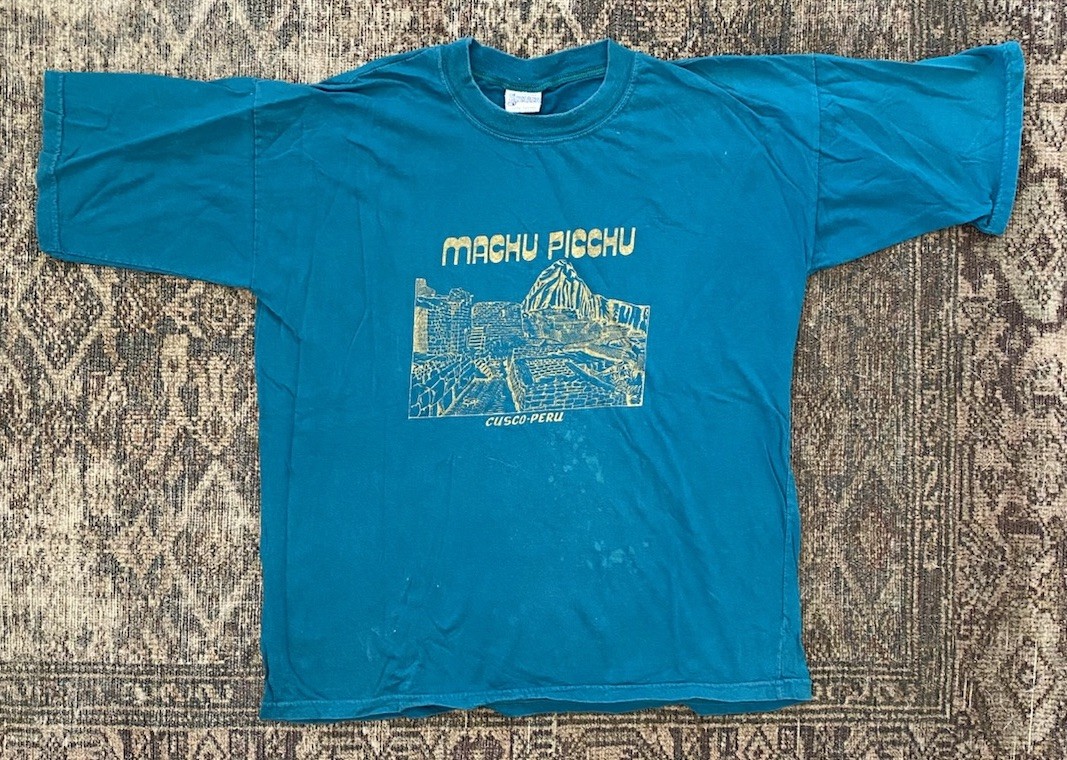 Vintage 90s Peru T-Shirt Machu Picchu Cusco Ankari SZ L Boxy gallery