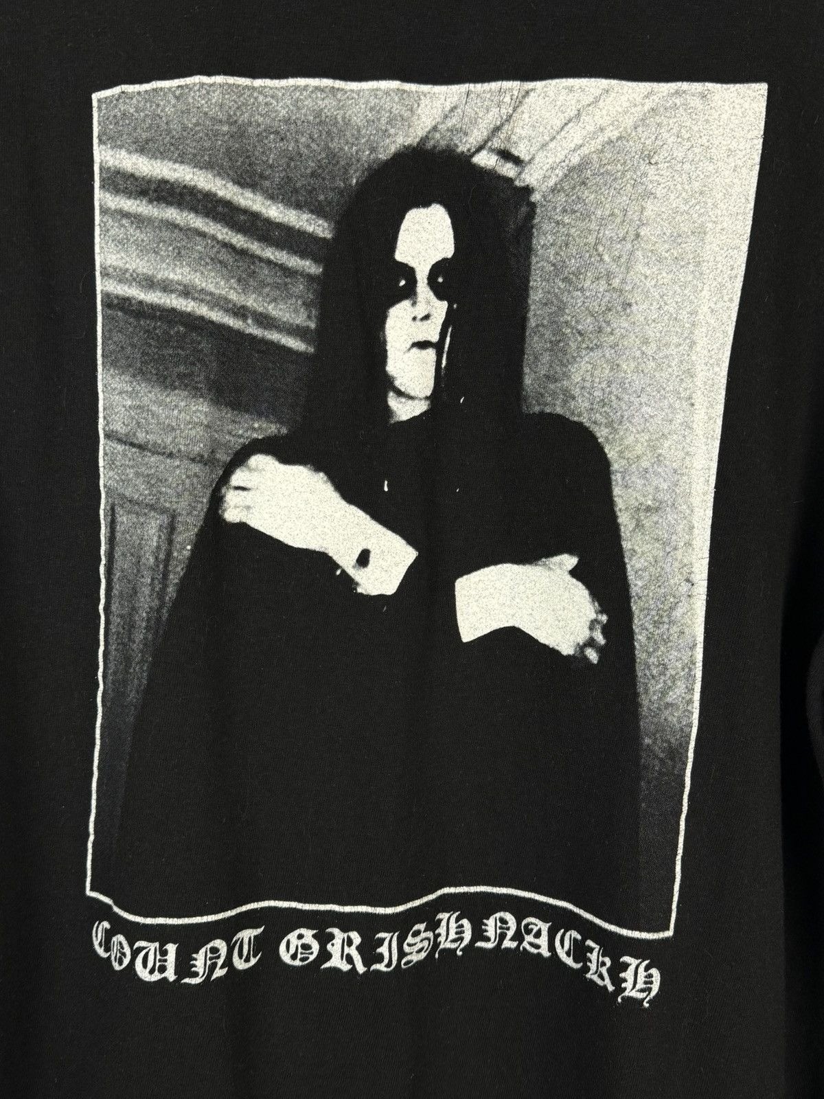 1Burzum Aske Norwegian Black Metal Boot Long Sleeve Black Size ~L Tag Cut gallery