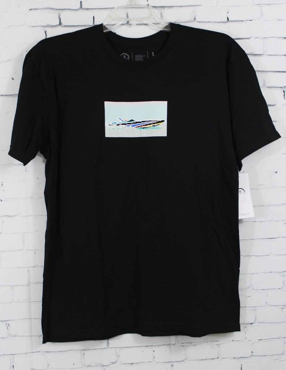 Neff Dreamboat Cotton Crew Neck Short Sleeve Tee T-Shirt, Men’s Large, Black New