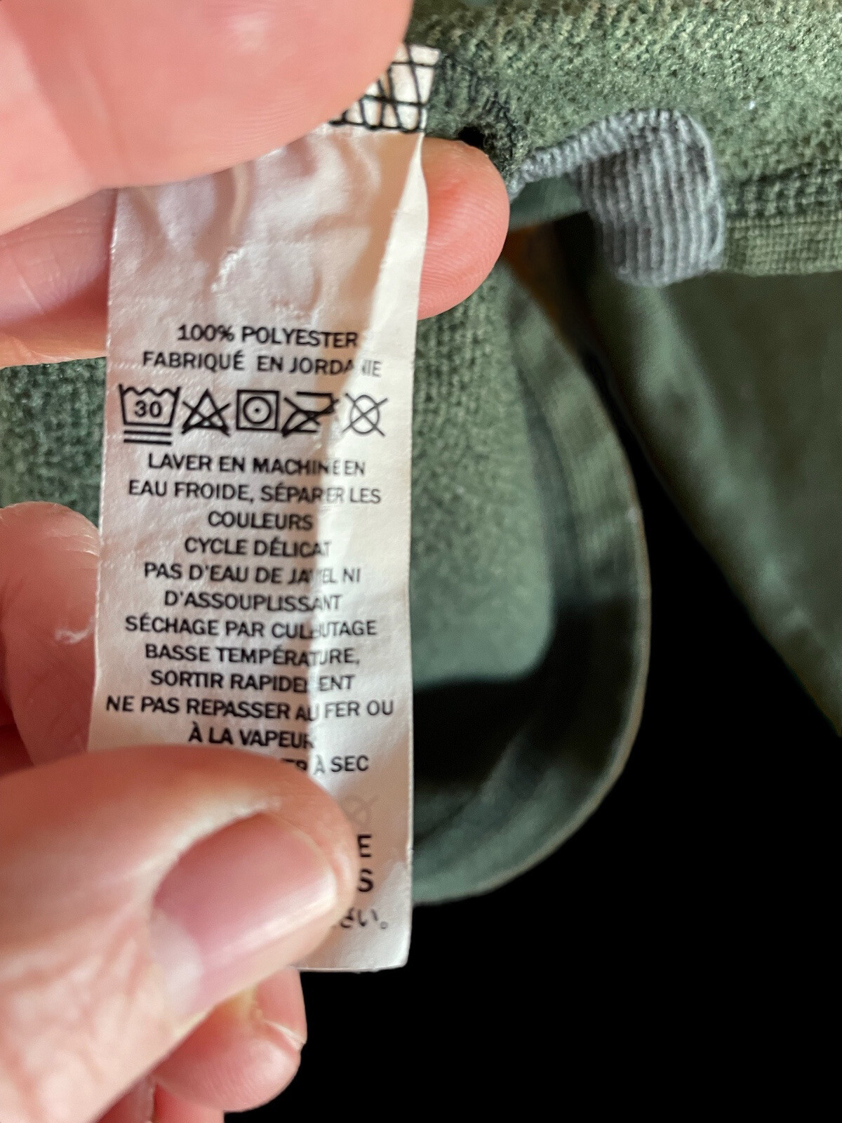 Mens LL Bean Long Sleeve Shirt Large Outdoor Army Green 1/4 Button Pull On gallery