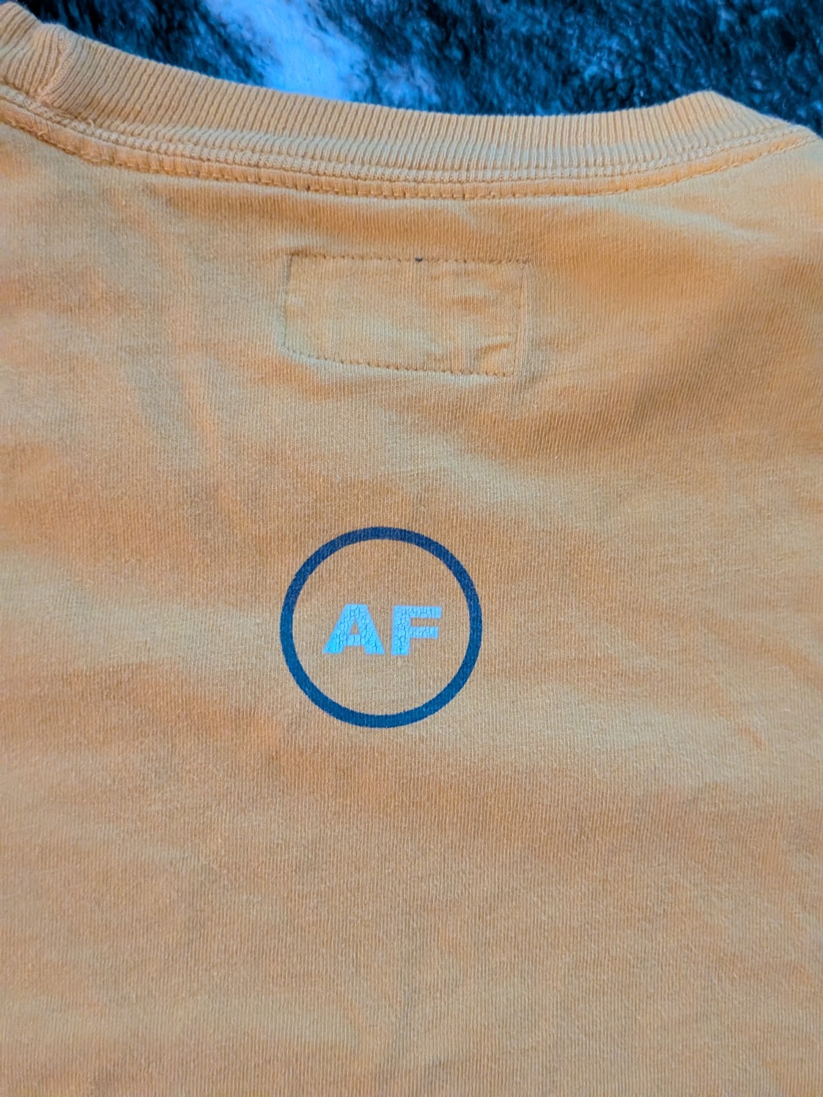 Vintage Abercrombie & Fitch Men’s Yellow Graphic Crew Neck Long Sleeve Cotton XL gallery